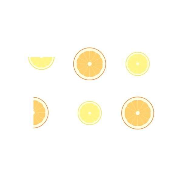 夏季暑假柠檬橘子水果