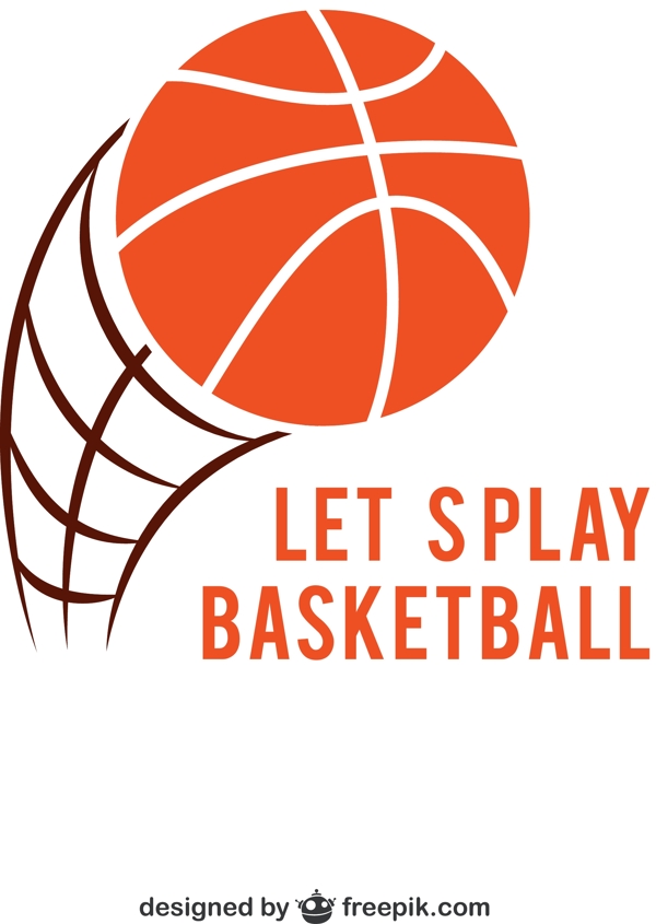 时尚篮球元素logo设计矢量素材