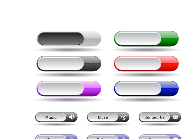 Web按钮矢量集合02