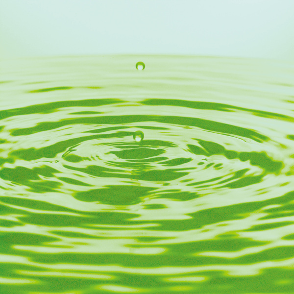 绿色水波波纹水珠