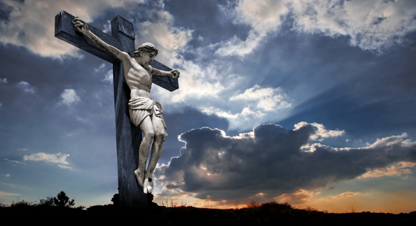 高清耶稣十字架雕塑