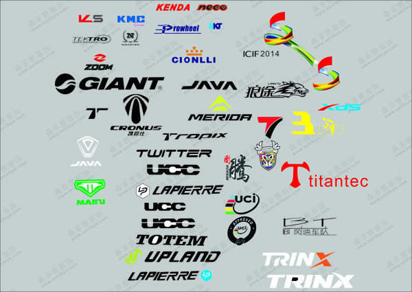 自行车各大品牌logo骑行服定制