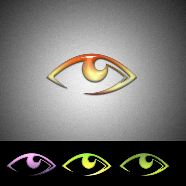 眼睛水晶logo设计图片