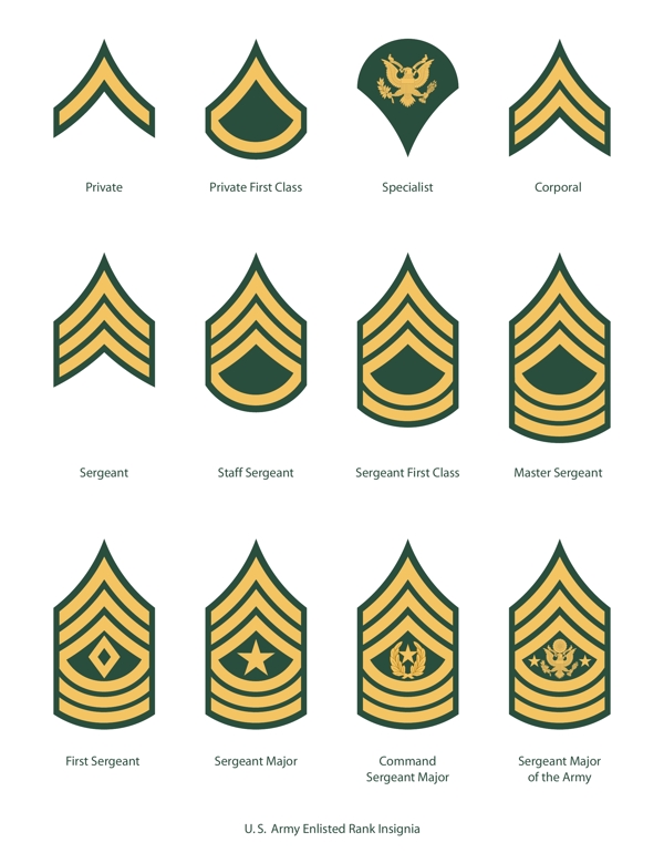 美国陆军士兵军衔