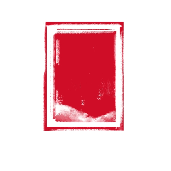 红色方形装饰印章图案2