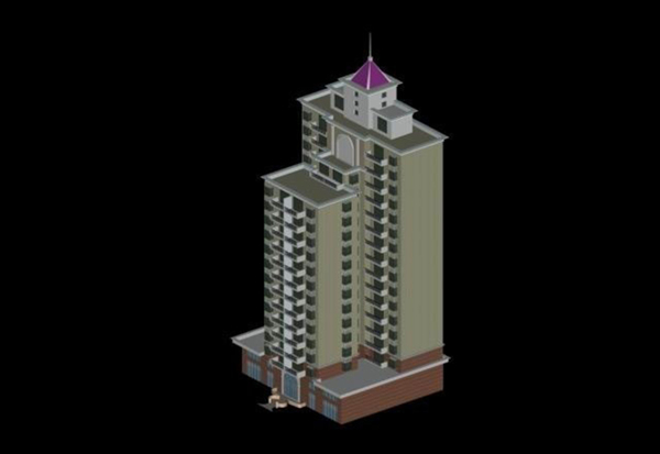 MAX居民住宅区3D模型