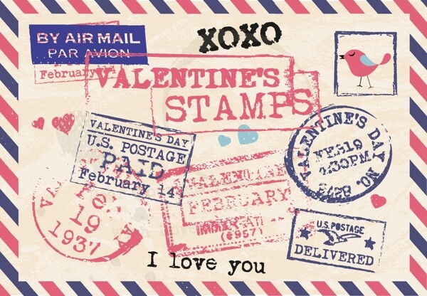 情人节邮票收藏