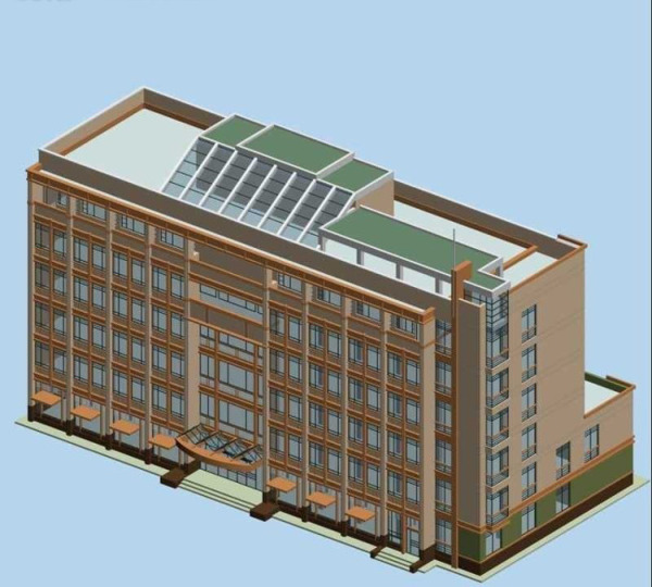 现代商贸城建筑3D效果图