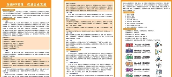 6S管理宣传海报图片