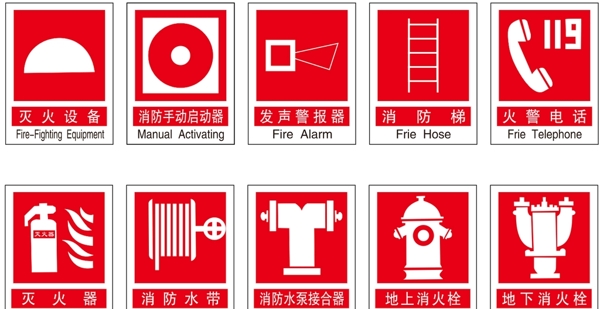 消防标志图片