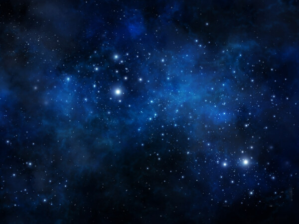 蓝色梦幻粒子唯美星空背景