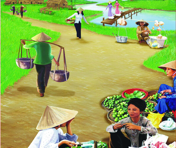越南农家女图片