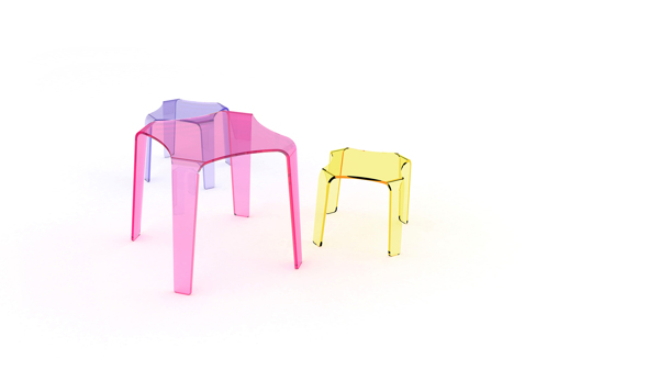 可爱的透明儿童椅子jpg素材