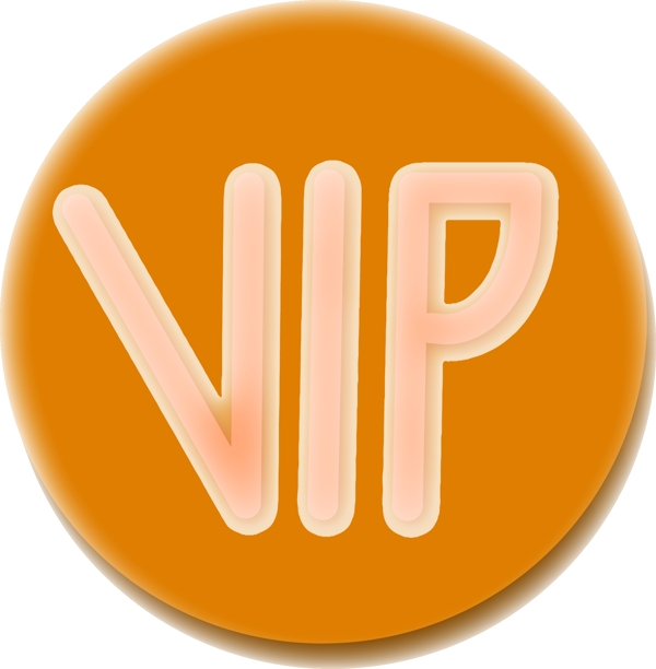 创意3d立体VIP字样图标贵宾会员标志图标电商促销