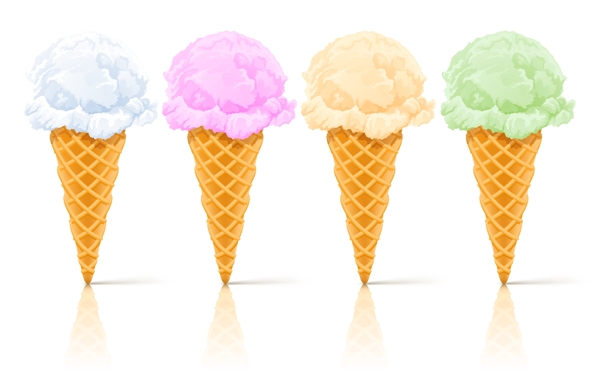 冰淇淋冰淇淋矢量素材