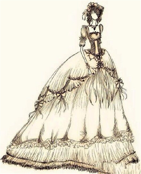 时尚婚纱礼服设计图