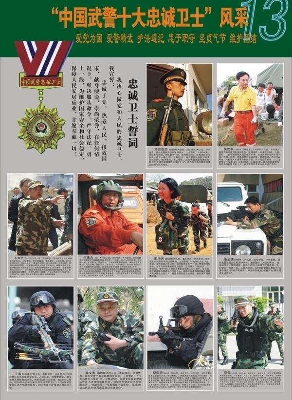 第13届中国武警忠诚卫士风采图片