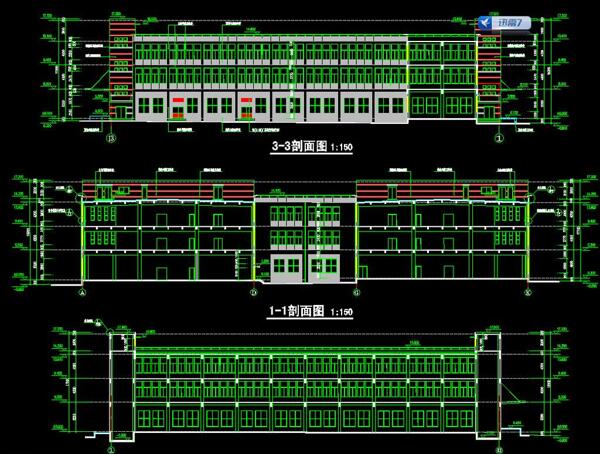 B1B2型厂房立面