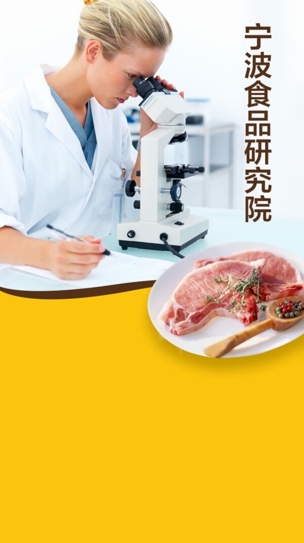 食品检测海报肉类检测