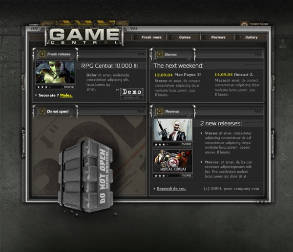 游戏野战部队设计页面专题