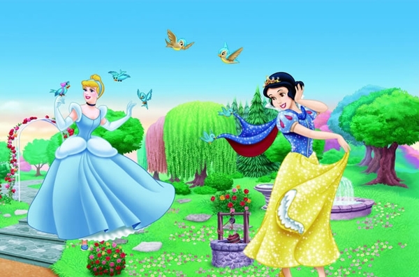 公主花园迪士尼公主卡通公主图片