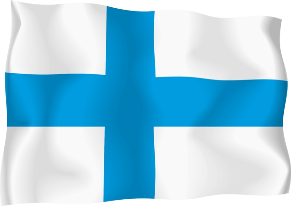 芬兰国旗矢量
