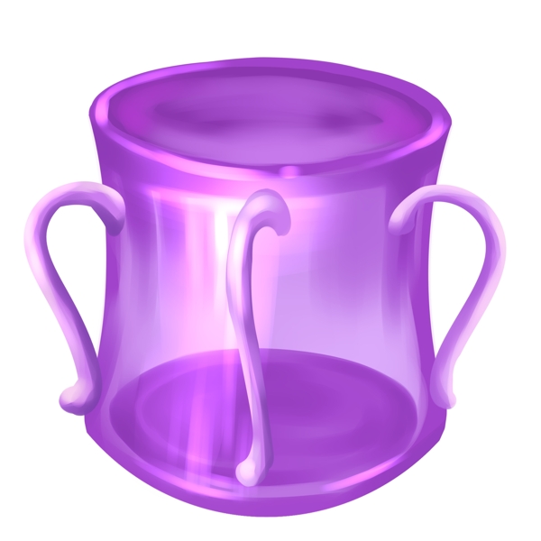 紫色漂亮的玻璃罐子