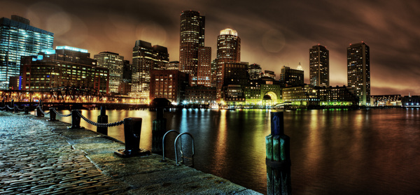 美丽波士顿夜景