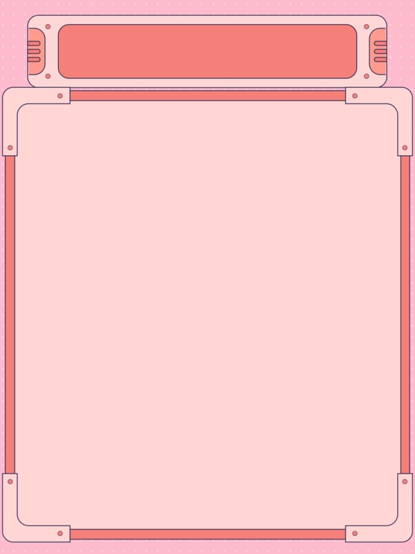 粉色相框不规则几何背景