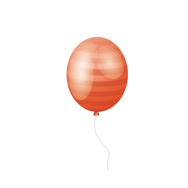 卡通红色的气球矢量素材