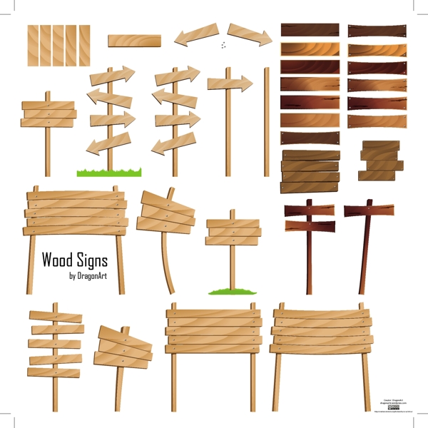 木材标志矢量集