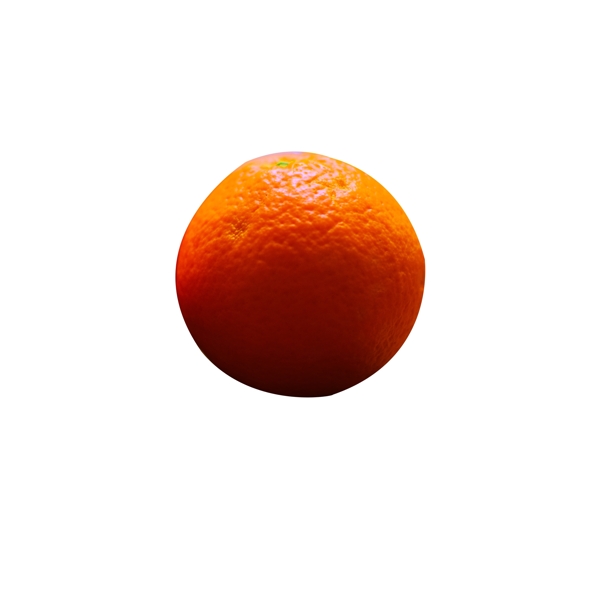 一个新鲜的小橙子