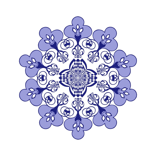 青花瓷装饰花纹元素