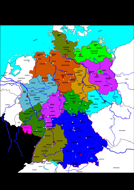 德国2的政治地图
