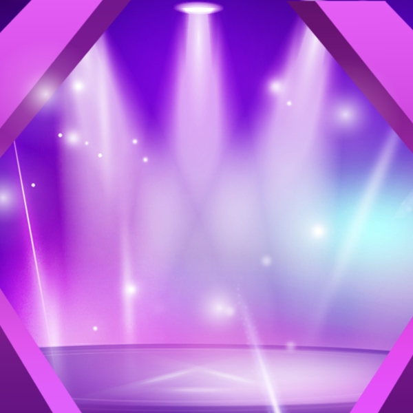电商紫色灯光舞台背景