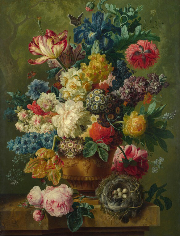 位图植物图案写意花卉花朵艺术效果免费素材