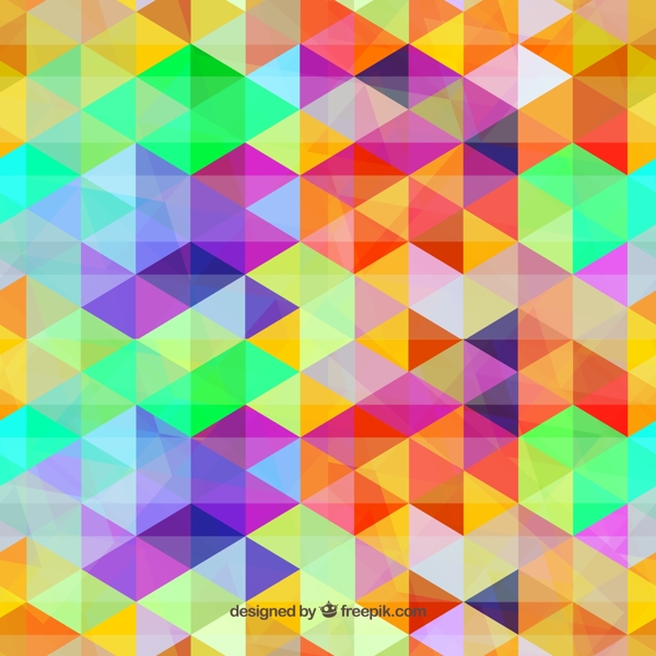 彩色三角形组合背景图片