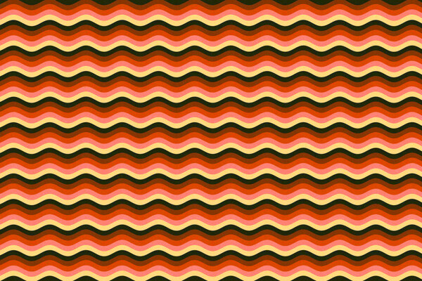 橙色波浪背景图片