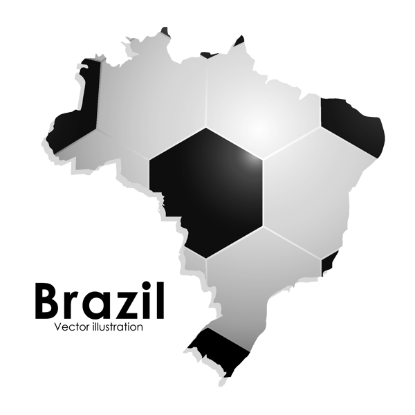 创意巴西足球海报