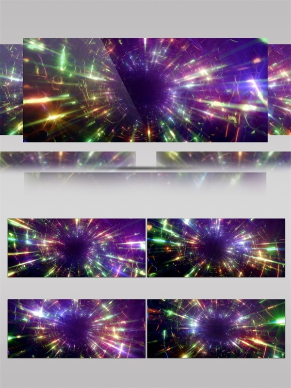 紫色星光隧道视频素材