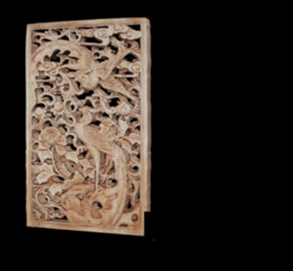 木雕花窗格3D模型图片