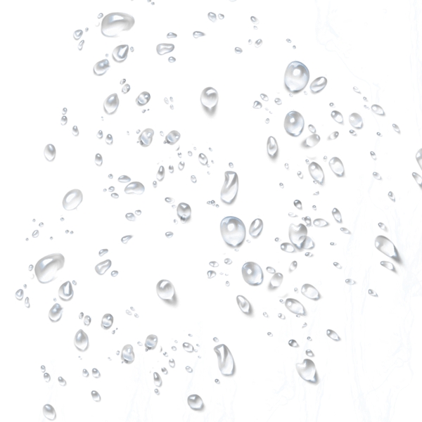 透明水滴水珠元素