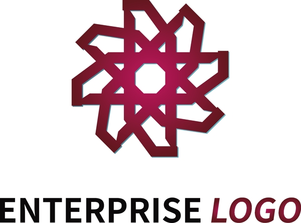 商务红色logo