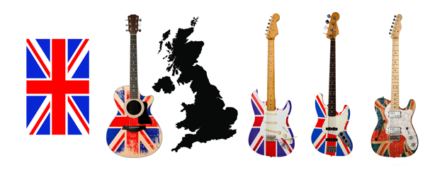 英国特色吉他图片