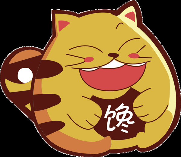 馋猫logo卡通动物