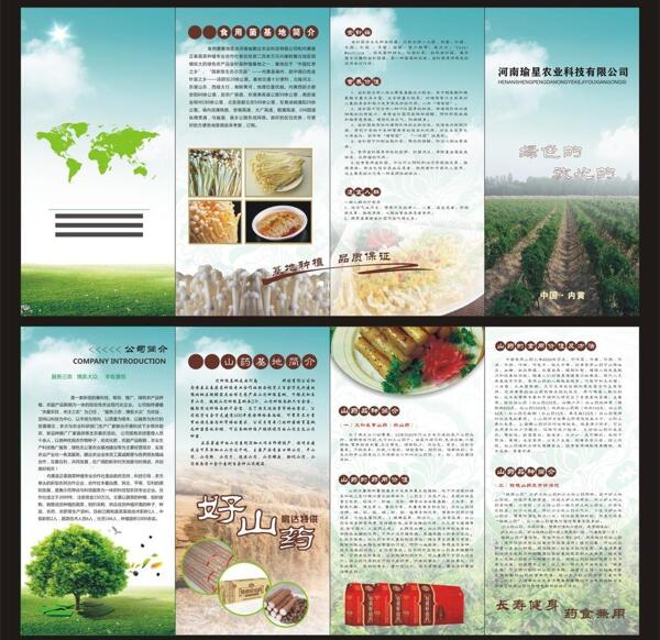 农业类折页图片