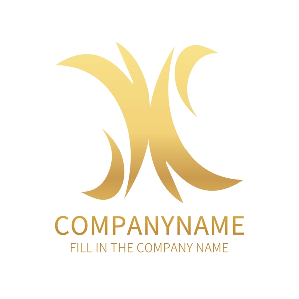 抽象字母x公司商务logo标志