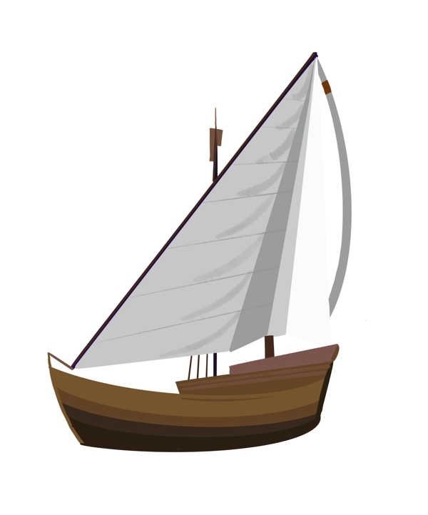木质帆船轮船