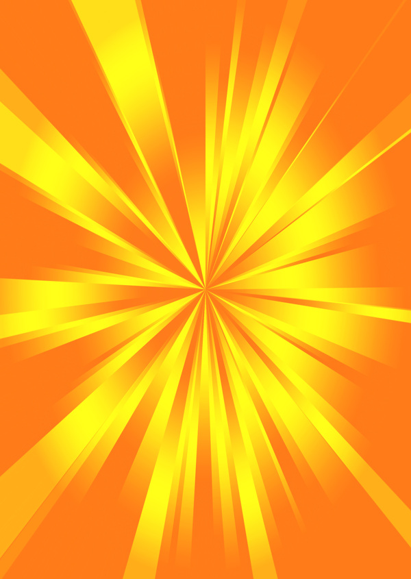 橙黄放射背景