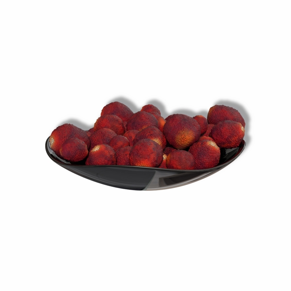 盘装红色新鲜水果